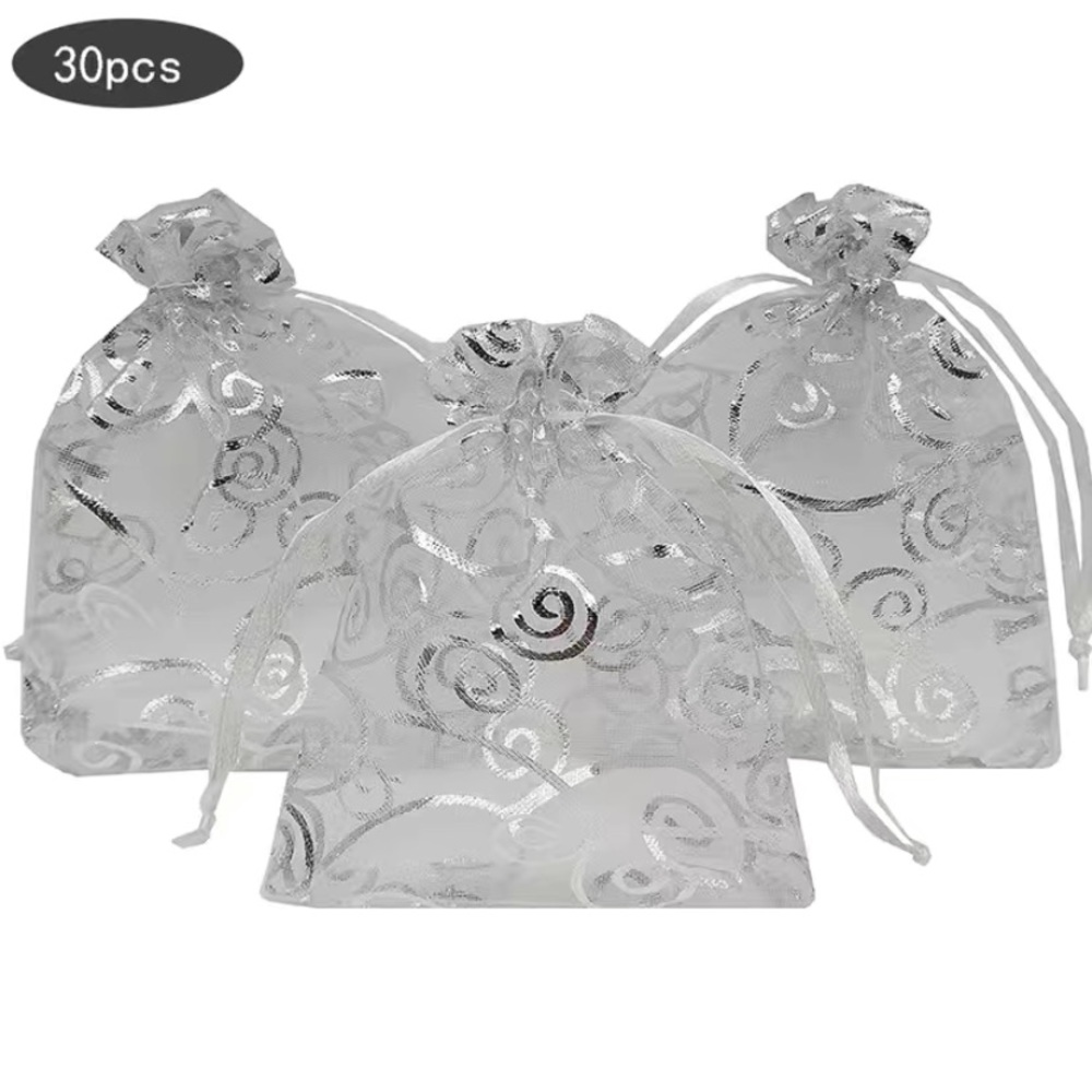 30pcs sheer organza favor bags